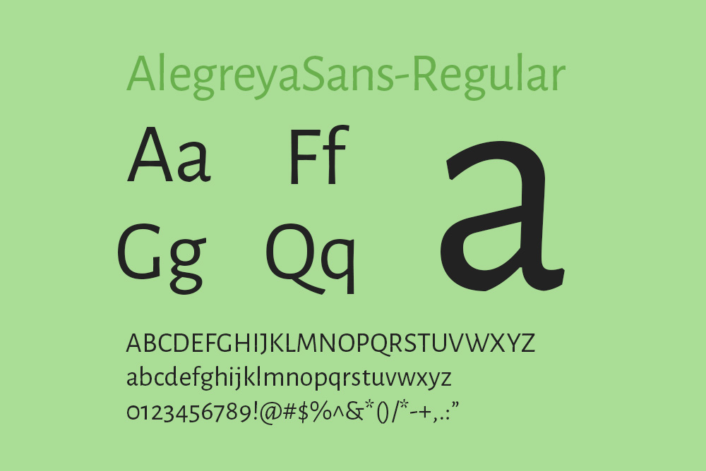 英文字体Alegreya-sans字体免费下载alegreyasans全系列字体下载