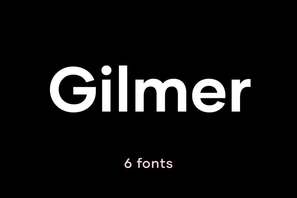 商业英文字体Gilmer字体家族6种字重（全）Gilmerx系列字体